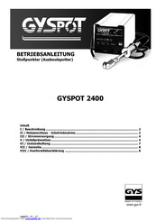 Gys GYSPOT 2400 Betriebsanleitung