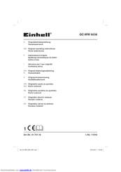 EINHELL GC-WW 6036 Originalbetriebsanleitung