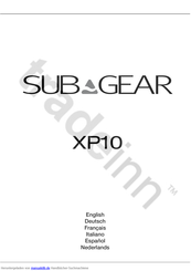 SubGear XP10 Bedienungsanleitung