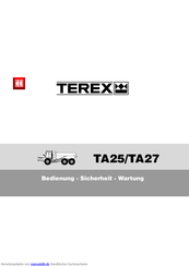 Terex TA25 Bedienungsanleitung