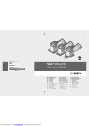 Bosch GSS Professional
160-1 A Originalbetriebsanleitung