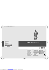 Bosch GTR 30 CE Professional Originalbetriebsanleitung