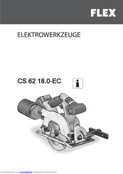 Flex CS 62 18.0-EC Bedienungsanleitung