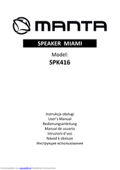 Manta SPK416 Bedienungsanleitung