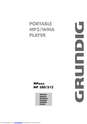 Grundig MPaxx MP 580/512 Bedienungsanleitung