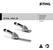 Stihl HSA 25 Gebrauchsanleitung