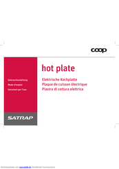 Satrap hot plate Gebrauchsanleitung