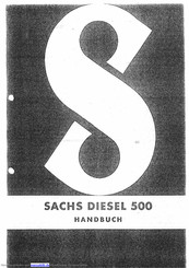 Sachs DIESEL 500 Handbuch