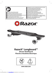 Razor RazorX Longboard Benutzerhandbuch