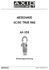 Axio MET AX-355 Bedienungsanweisung