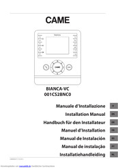 Came BIANCA-VC 001CS2BNC0 Handbuch