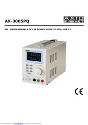 AXIOMET AX-3005PQ Bedienungsanleitung