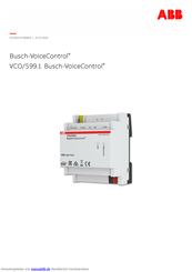 ABB VCO/S99.1 Busch-VoiceControl Anleitung