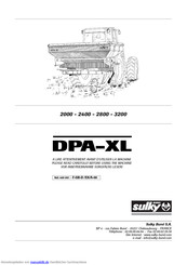 Sulky Burel DPA-XL 2400 Handbuch