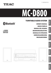 Teac MC-D800 Bedienungsanleitung