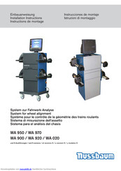 Nussbaum WA 920 Einbauanweisung