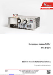 Buhler EGK 2-19 Betriebs Und Installationsanleitung