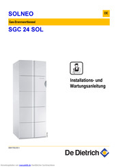DE DIETRICH SOLNEO SGC 24 SOL Installations- Und Wartungsanleitung