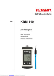 VOLTCRAFT KBM-110 Betriebsanleitung