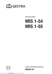GESTRA NRS 1-55 Originalbetriebsanleitung