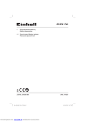 EINHELL GC-EM 1742 Originalbetriebsanleitung