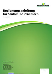 Eurosystems Slalom82 Bedienungsanleitung