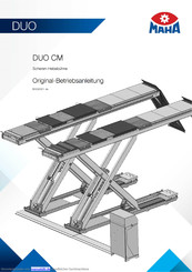 MAHA DUO CM Originalbetriebsanleitung