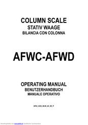 Scale House AFWC30 Benutzerhandbuch
