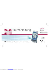 Beurer medical GL34 Kurzanleitung