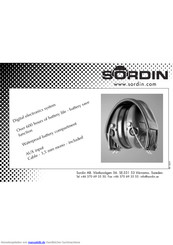 Sordin SUPREME 75300 Handbuch