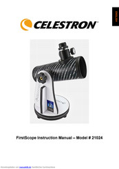Celestron FirstScope 21024 Bedienungsanleitung