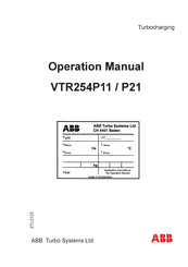 ABB VTR254P21 Betriebshandbuch