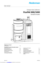 Nederman FlexPAK 800 Bedienungsanleitung