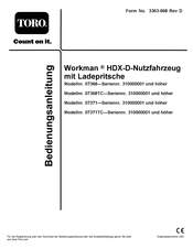 Toro Workman HDX-D Bedienungsanleitung
