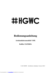 HGWC V10X Bedienungsanleitung