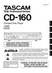 Tascam CD-160 Bedienungsanleitung
