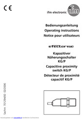 IFM Electronic KG/P Bedienungsanleitung