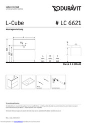 DURAVIT L-Cube Montageanleitung