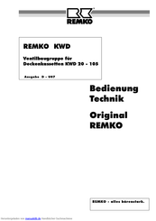 REMKO KWD 40 Montageanweisung