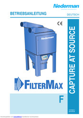 Nederman FilterMax F-Serie Betriebsanleitung