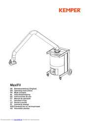 Kemper MaxiFil IFA Betriebsanleitung (Origina