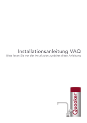 Quooker PRO3-VAQ B Installationsanleitung