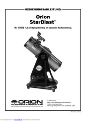 Orion StarBlast Bedienungsanleitung