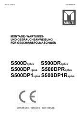 Multi S500DP1+plus Montage-, Wartungs- Und Gebrauchsanweisung