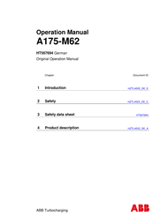 ABB A175-M62 Handbuch