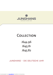 Junghans Collection J645.82 Handbuch