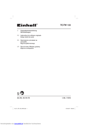 EINHELL TC-TW 100 Originalbetriebsanleitung