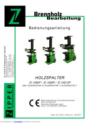 Zipper ZI-HS8P Bedienungsanleitung