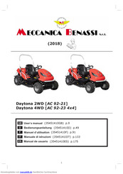 Meccanica Benassi Daytona 4WD 2018 Bedienungsanleitung