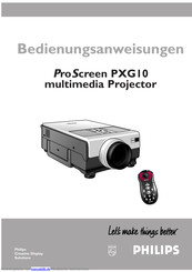 Philips ProScreen PXG10 Bedienungsanweisungen